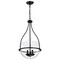 Nuvo Amado 3-Light Pendant 14 in. Matte Black Clear Glass 60/7820 - alternate 5